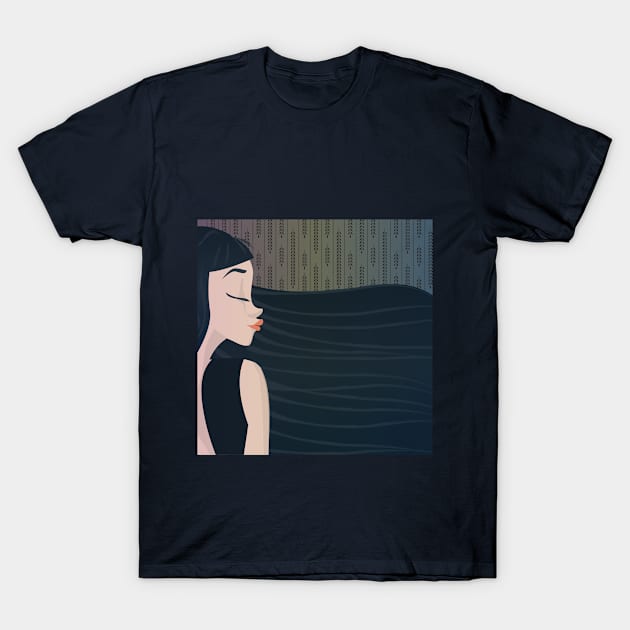 Listen to the wind - square T-Shirt by mlmalandrino